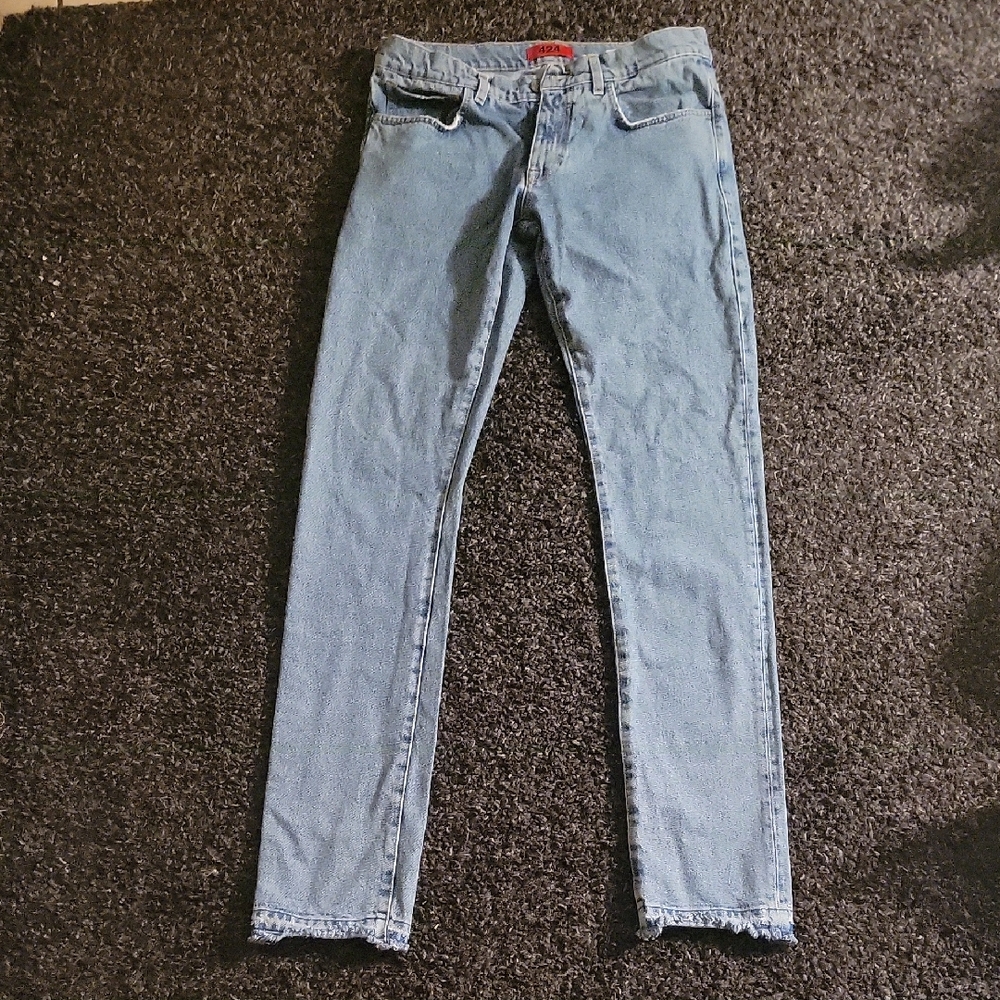 Stylish Light Blue Women's Skinny Jeans